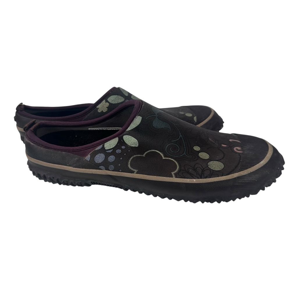 Bogs Women’s Garden Clog Size 11 Brown Floral Waterproof Slip-On